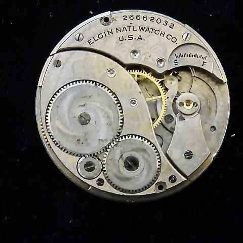JWー412 本物志向 1922年製造のエルジン懐中時計のジャンクです。