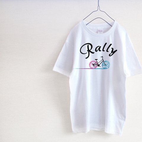 Rally　自転車スタンプ　Tシャツ