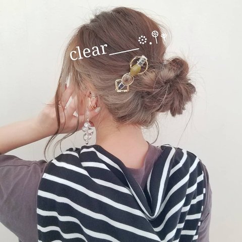 誰でも簡単♪挟むだけヘアクリップ✴️ヘアアレンジ♪