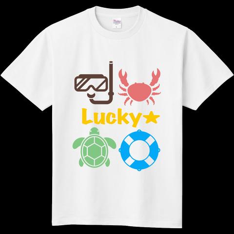 オリジナルプリントＴシャツ　♥オーダー製♥海の思い出　大きいサイズ対応