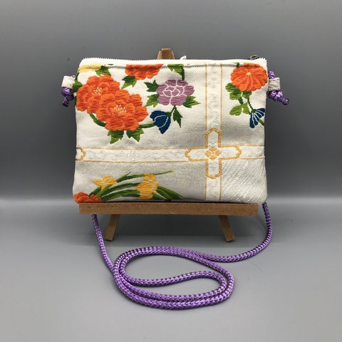 着物 帯 リメイク ハンドメイド サコッシュ ポーチ