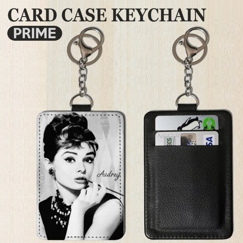 新品！ カードケース パスケース ICカード 交通カード ケース オードリー ヘップバーン Audrey ② 雑貨