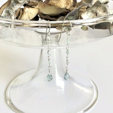 Aquamarine*ゆらゆらアクアマリンピアス