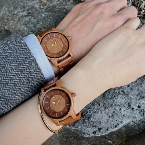 木製腕時計 ペア時計　腕時計 ペア ウッド 