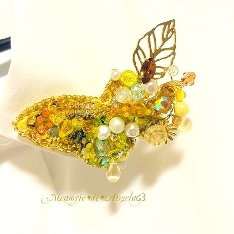 ミモザモチーフ　butterflyシリーズ໒꒱　2