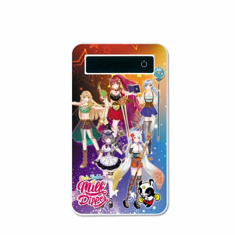 モバイルバッテリー 4000mAh 極薄 軽量！【Milk Dipper】