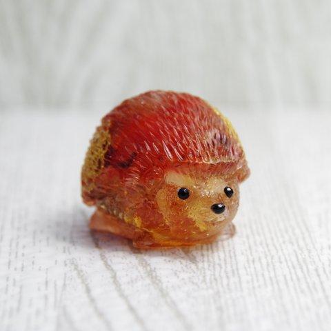 小さなハリネズミのオルゴナイト～カーネリアン・シトリン