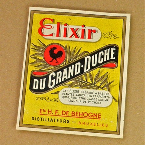 1枚/ Vintage ラベル Vol. 5（Elixir Du Grand Duche）DA-LA005