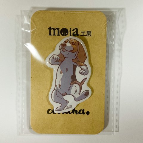 ビーグル:ランチギャングブローチ【moja工房×CODILHA。】