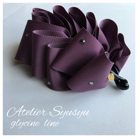 バナナクリップグリシーヌ glycine line  グレープ紫