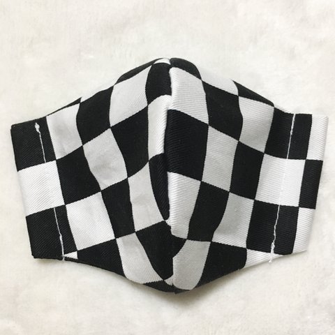 CHECKER FLAG MASK ▶︎マスク・インナーマスク・チェッカーフラッグ・白黒