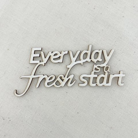 Everyday is a fresh start 小タイトルチップボード（3個入り）