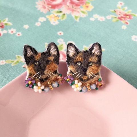 tortoiseshell cat /ピアス