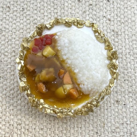 ミニチュアフード　カレーライス　マグネット