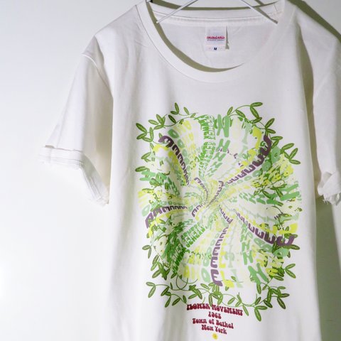 サイケデリックTシャツ【バニラホワイト】 ユニセックス 半袖クルーネックTシャツ