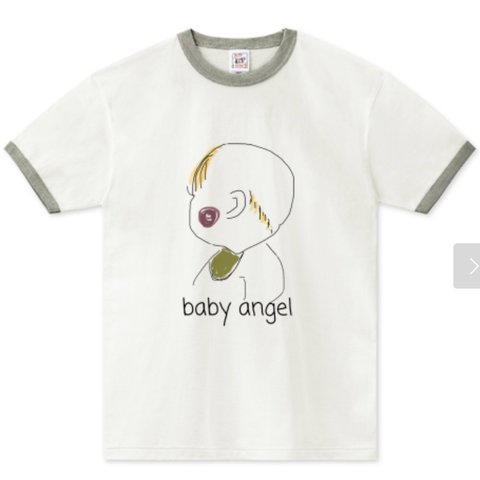 赤ちゃん横顔　Tシャツ