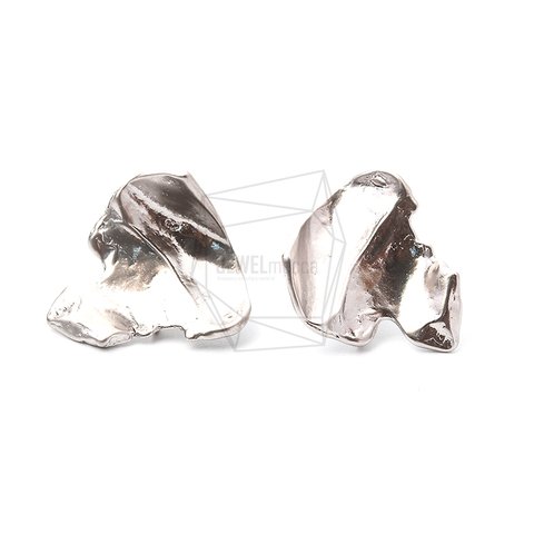 ERG-1049-MR【2個入り】ハンマードカーブイヤリング/ネジバネ/Hammered Curve Earrings