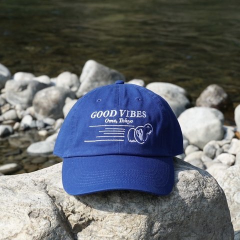 BLUE / OME GOOD VIBES CAP 