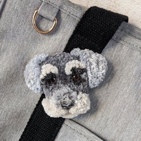 🐶シュナウザーのふわもこアクセサリーNo.1🐶