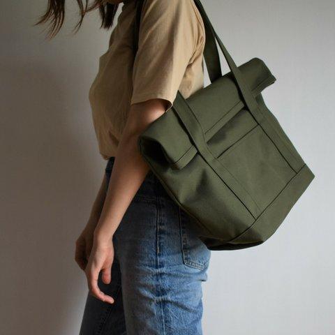 BEND TOTE BAG (オリーブ/カーキ)