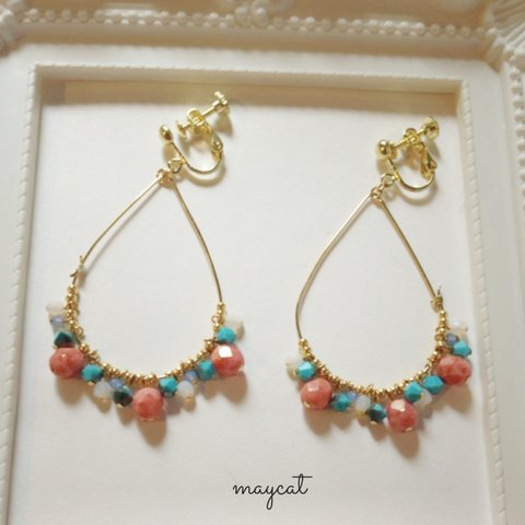 turquoise  hoop…＊