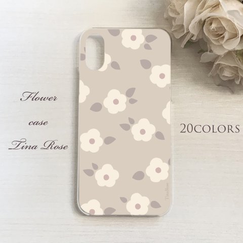 ［全機種対応］お花のスマホケース Cotoco.⑅* TinaRose (iPhoneケース/Xperiaケース/Androidケース/AQUOSケース/Galaxyケース/花柄/かわいい/和柄)