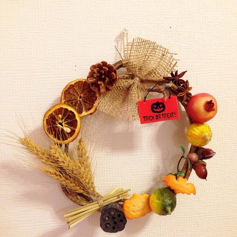 【Halloween Sale!】HALLOWEEN wreath♡TRICK OR TREAT!