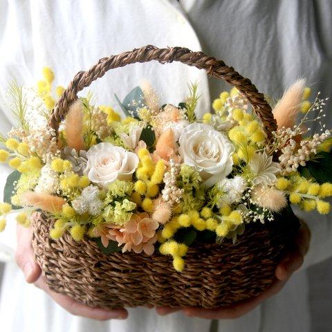 ★特集掲載作品 Flower basket ミモザ