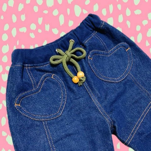 heart denim pants 💙👖