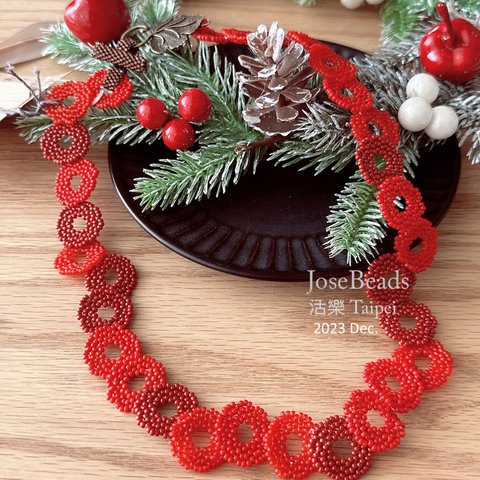 <Red-Red Ring necklace> 2023 Xmas Kit