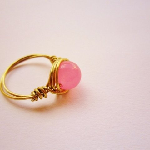 ぴんく　Wire　Ring