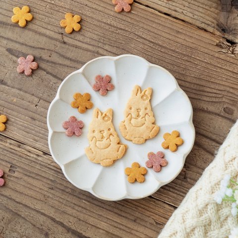 お米のクッキー＜森の仲間たち＞rice cookies【小麦・卵・乳・蜂蜜不使用】《ギフト》《おうち時間》