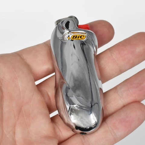 BIC J5 Bic Mini Lighter ミニライター ケース 金属製 ライターケース カバー ライターケース 合金製 可愛いデザイン 耐久性 メッキ仕上げ Bic Mini Lighter シ