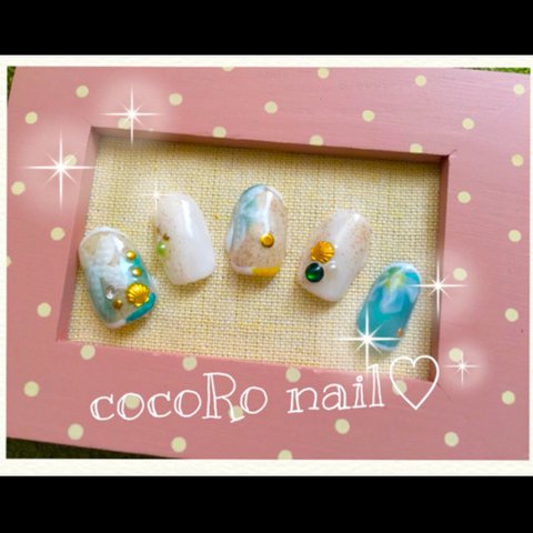 サマコレ ジェルnail 送料無料 ヒトデ 海 砂浜