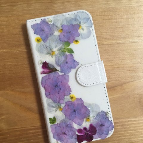 iPhone6  6s 7 手帳型ケース 押し花iPhoneケース