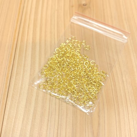 極小　丸カン 3ｍｍ 　3ミリ　ゴールド 5ｇ 約160個