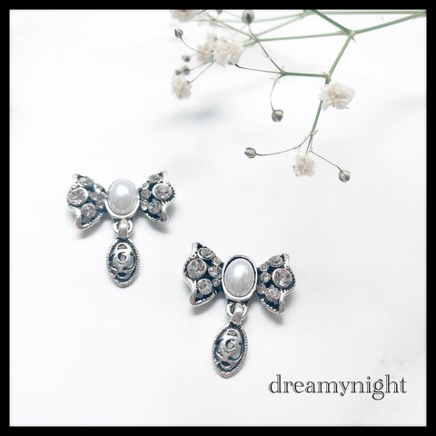 ❤︎量産型地雷❤︎silver pierce/earring