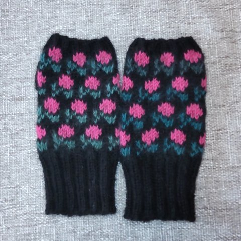 指なし編み込み手袋30