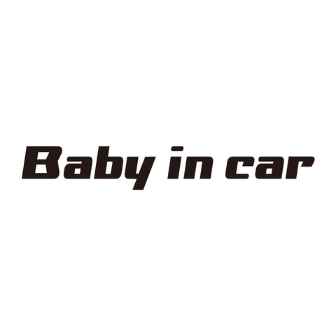 ベビーインカー BABY IN CAR ステッカー  色選べます。（ベイビーインカー / チャイルドインカー / キッズインカー / マゴインカー）