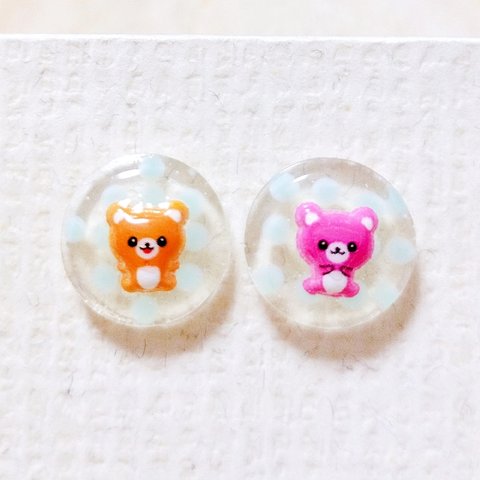 No.1901  くまちゃんピアス☆