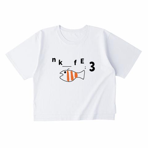 nkfE:3/オーバーサイズ/ビッグシルエット/Tシャツ/オレンジフィッシュ/レディース
