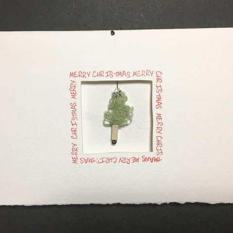 揺れるツリーのクリスマスカード
