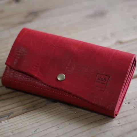 【2/28制作終了】革の長財布 Long WALLET / naturalcut / Red