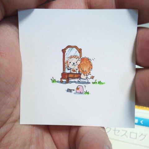 ミニチュアイラストシリーズ　「獅子の日」