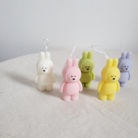 rabbitbear candle ‖ うさぎキャンドル