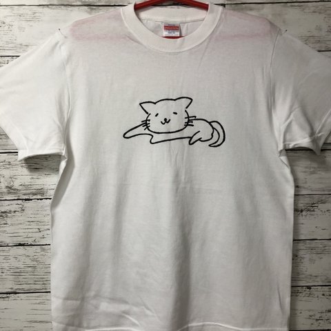 Tシャツ　ねこ　男女兼用　Ｓサイズ