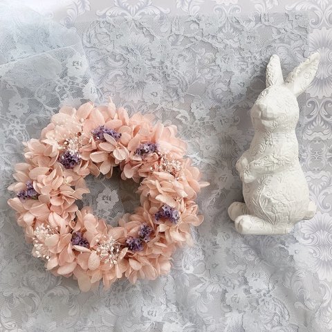 ❤︎春待ち❤︎ Palm size ❤︎ Spring color ❤︎ Pink wreath ︎