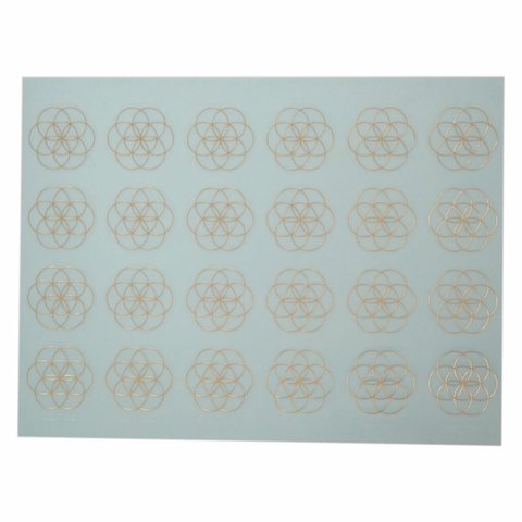 シードオブライフ ステッカー (金色)27mm （1シート24枚）神聖幾何学