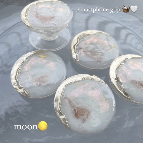 【A.moon】ニュアンススマホグリップ♡ポップアップソケット♡