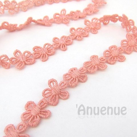 小花レースブレード（Baby Pink） 13mm ×1ｍ